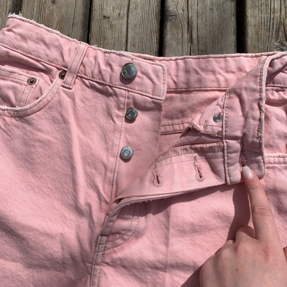 Zara Pink High Rise Shorts - Picture 4 of 9